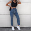 Women High Waist Jeans Sexy Jeans Harem Pants High Streetwear Stretch Pants Black Jeans Women