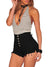 Women's Black Denim Shorts