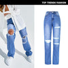 Women's Blue Jeans Straight Leg