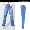 Women's Blue Jeans Straight Leg