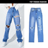 Women's Blue Jeans Straight Leg