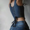 Women's Denim Corset Top