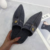 Women's Denim Sandals Flat