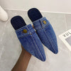 Women's Denim Sandals Flat