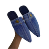 Women's Denim Sandals Flat