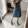 Women's Midi Denim Skirt