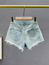 Women's Rhinestone Denim Shorts