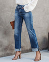 Women's Straight Leg Blue Jeans