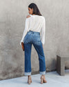 Women's Straight Leg Blue Jeans