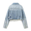 Womens Cropped Denim Jacket