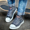 Womens Denim High Top Sneakers