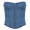 Y2k Denim Corset Top